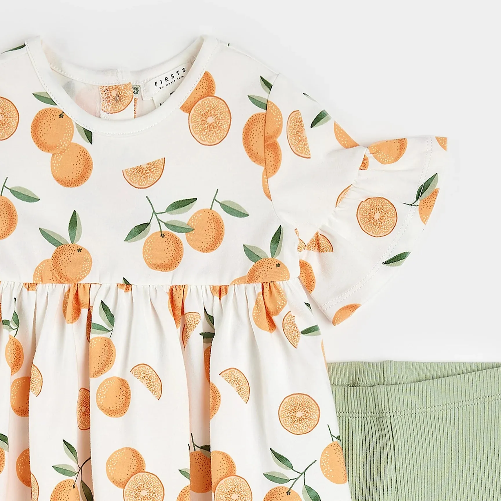 Oranges Print Dress Set