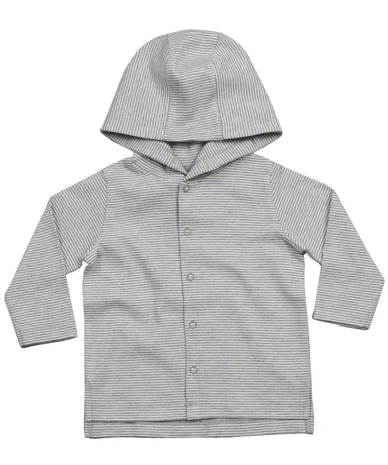 Organic Baby Stripy Hooded Tshirt