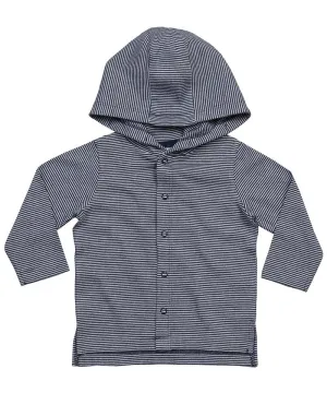 Organic Baby Stripy Hooded Tshirt