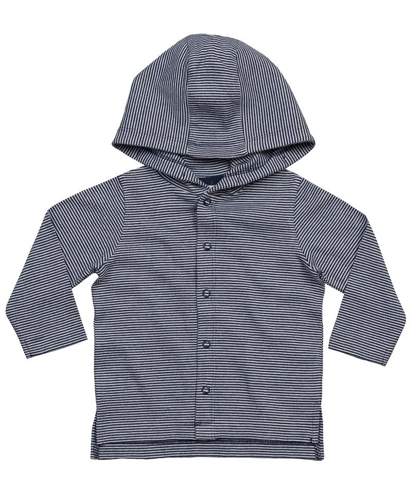 Organic Baby Stripy Hooded Tshirt