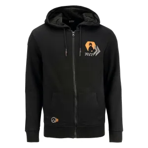 Overwatch 2 Tracer Black Zip-Up Hoodie