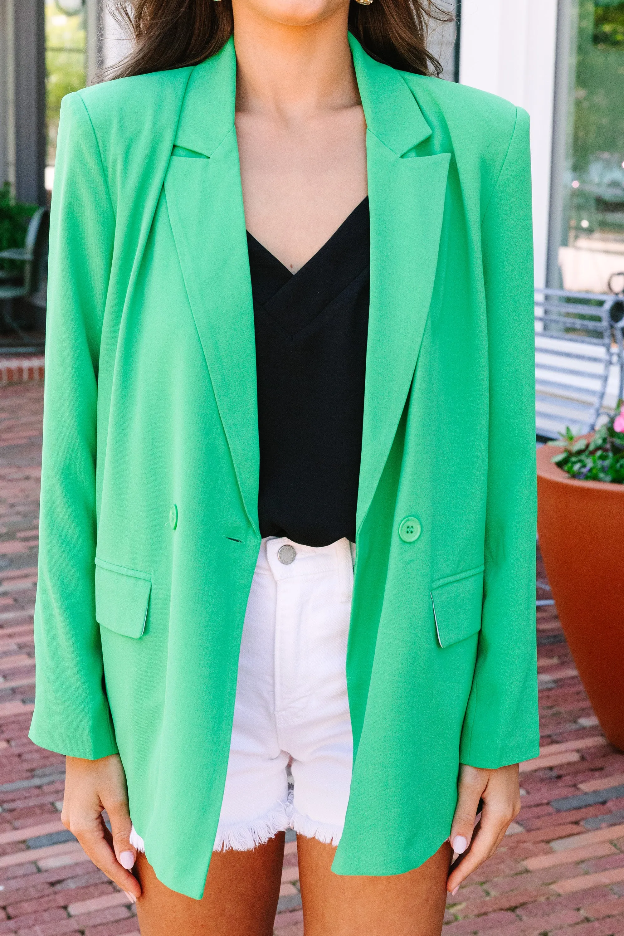 Own It Kelly Green Blazer