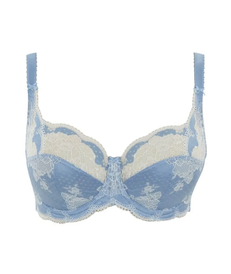 Panache Clara Full Cup Underwired Bra - Dusky Blue