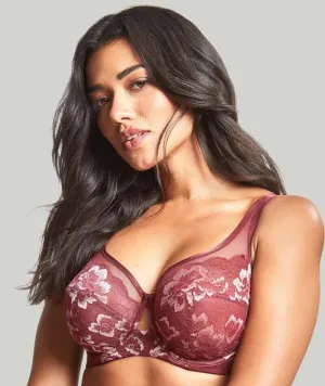 Panache Sabrina High Apex Balconnet Bra - Red Rose