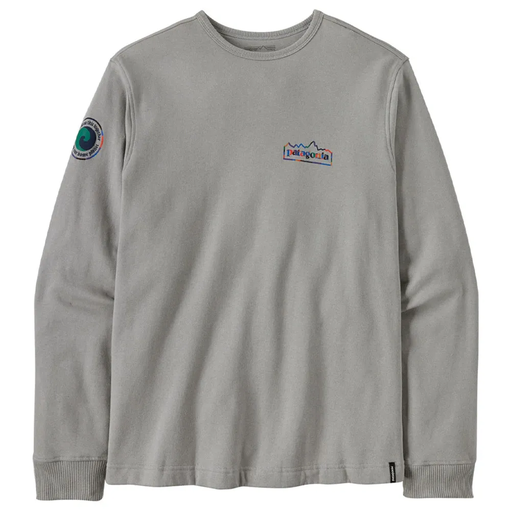Patagonia LW Unity Fitz Wildrise Crew Sweatshirt - Salt Grey