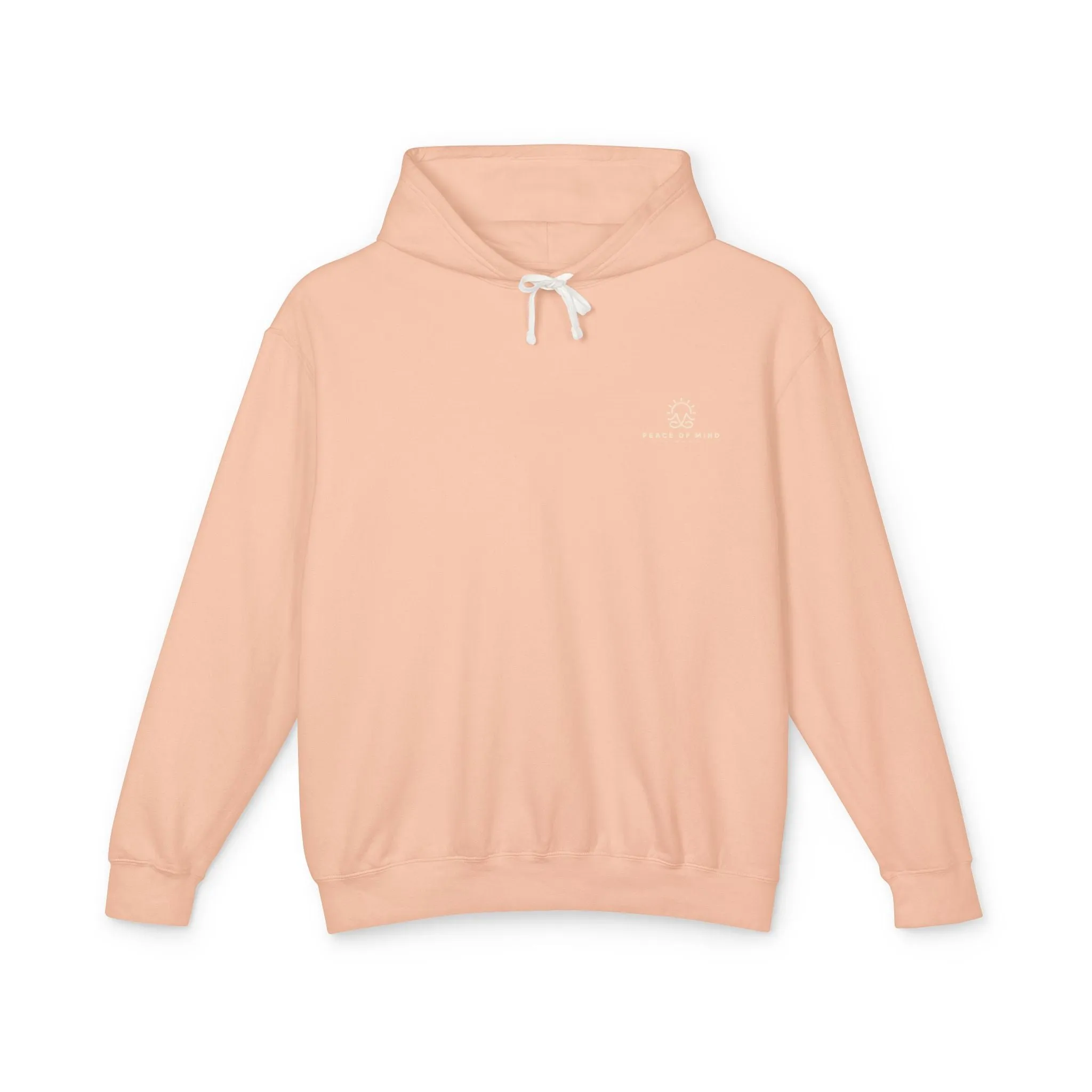 Peace of Mind Sitting Yoga Pose Lightweight Hoodie