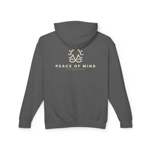 Peace of Mind Sitting Yoga Pose Lightweight Hoodie
