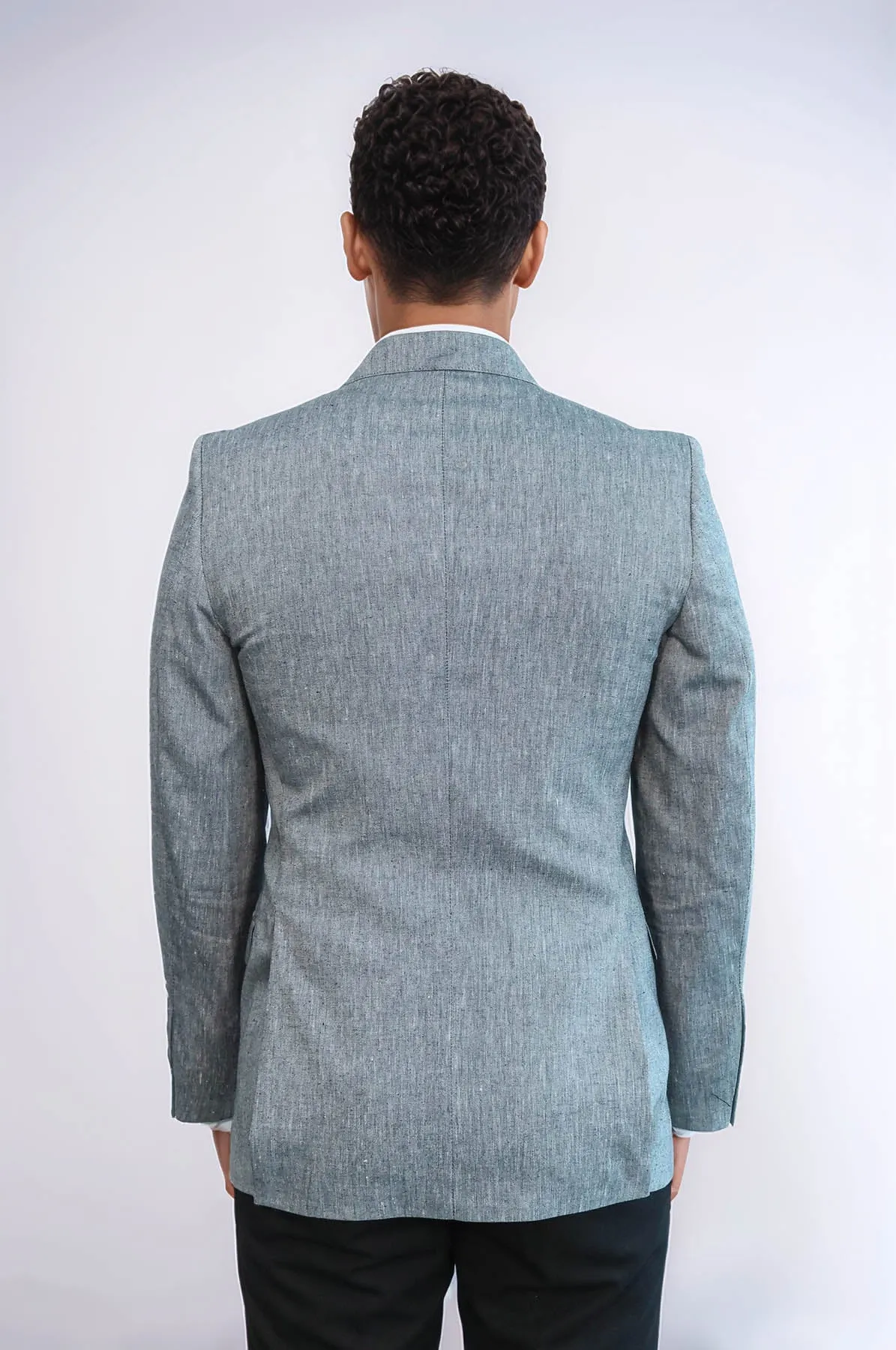 Peak Lapel Slim-Fit Smoked Jacket - Wessi