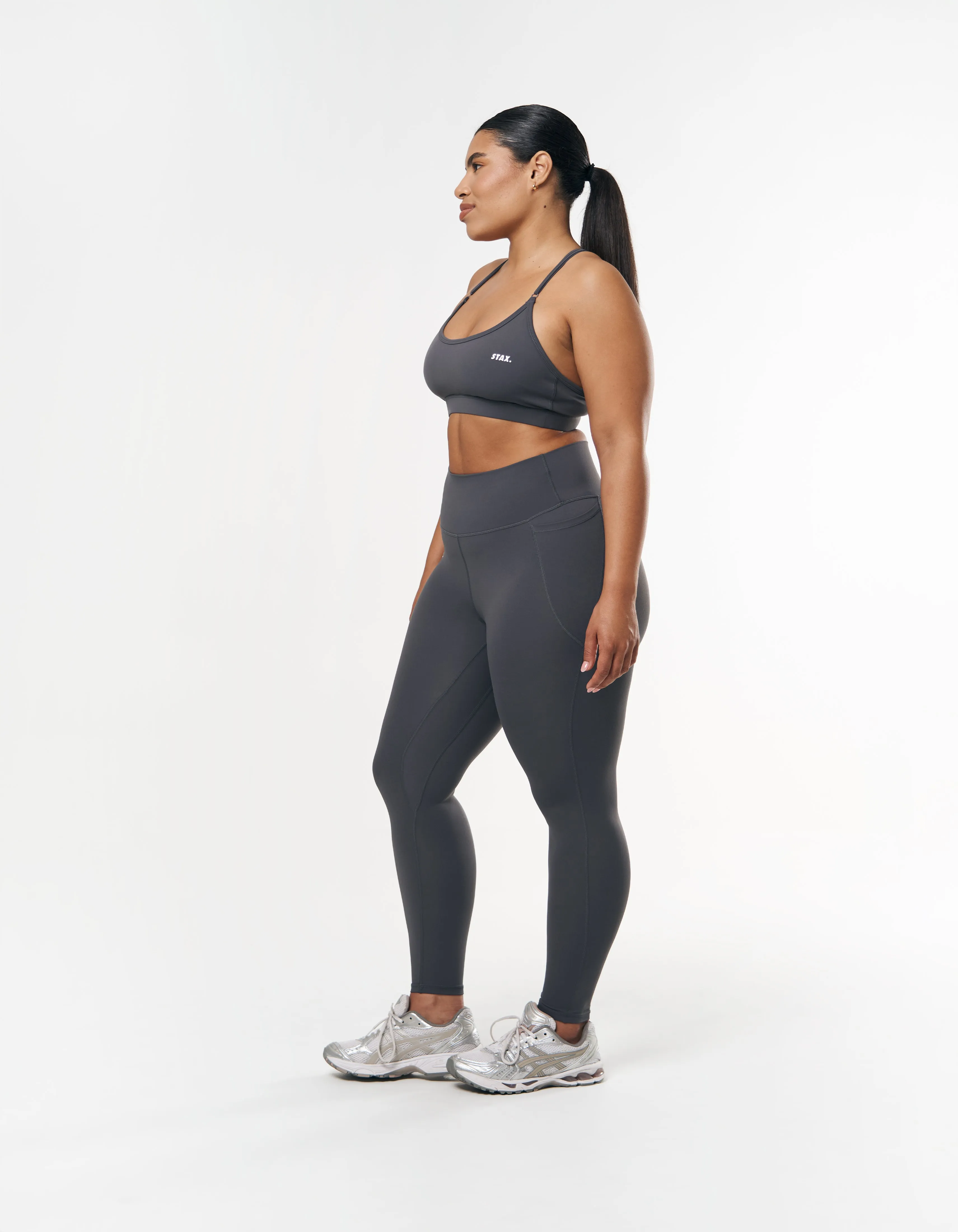 Phone Pocket Tights NANDEX ™ - Charcoal Grey