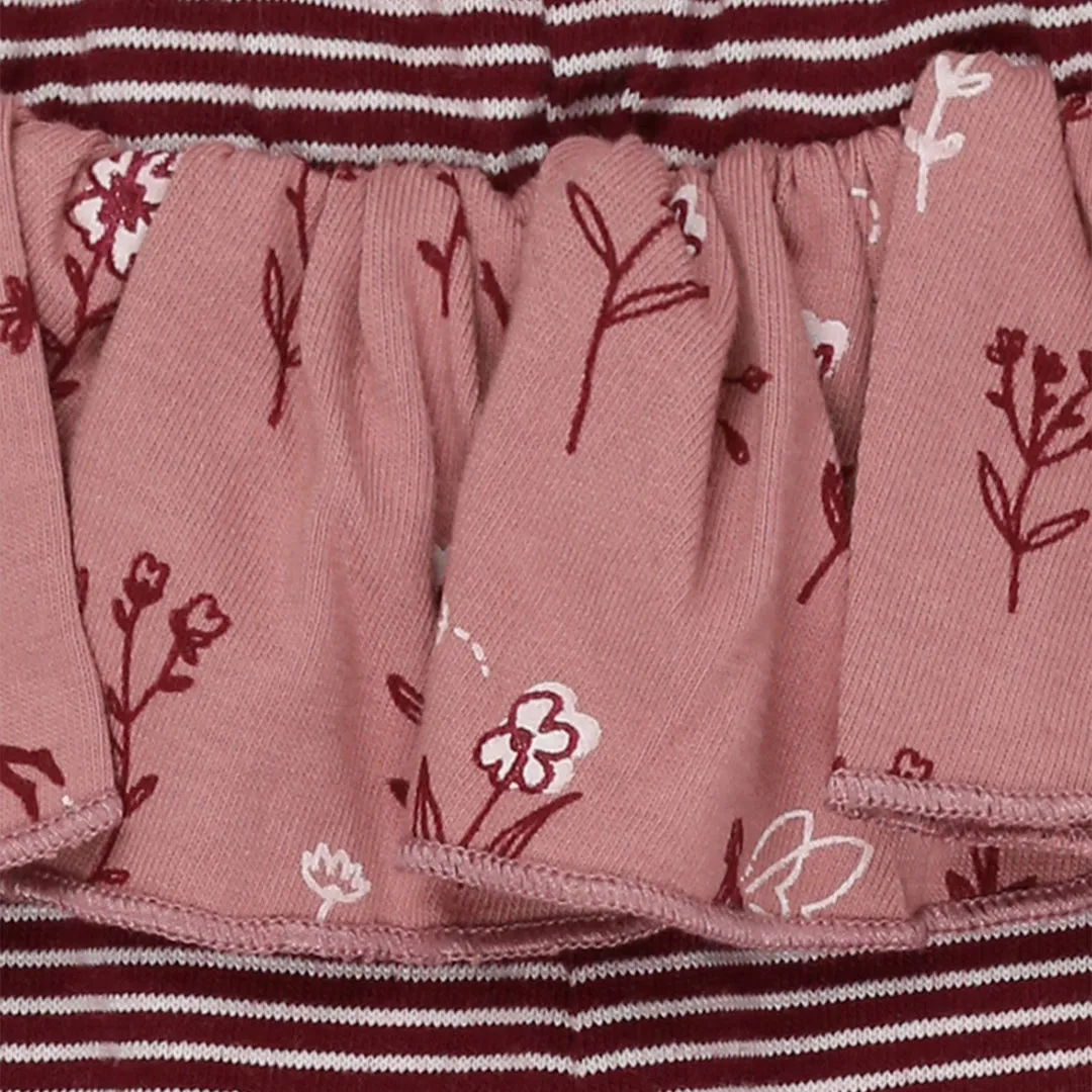 Pink Fairy Print Dress And Legging Set