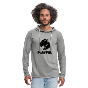 Playful Grey (Unisex) Lightweight Terry Hoodie