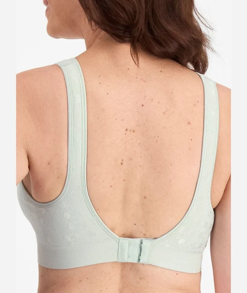 Playtex Comfort Revolution Contour Dot Wire-free Bra - Seafoam