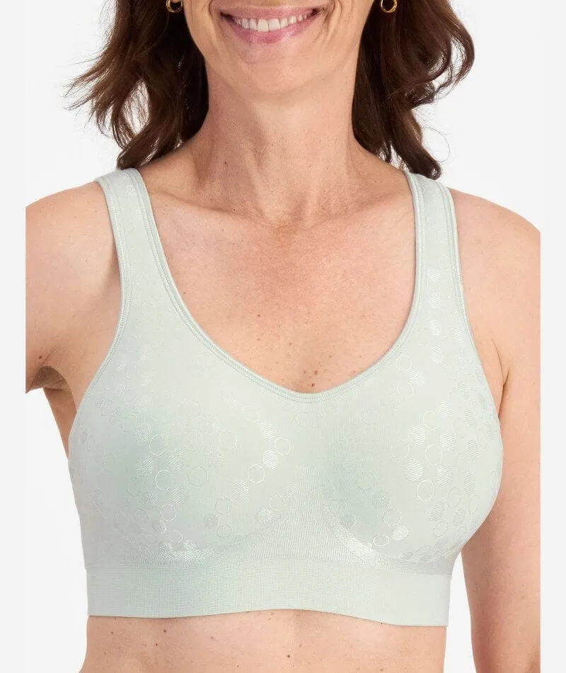 Playtex Comfort Revolution Contour Dot Wire-free Bra - Seafoam