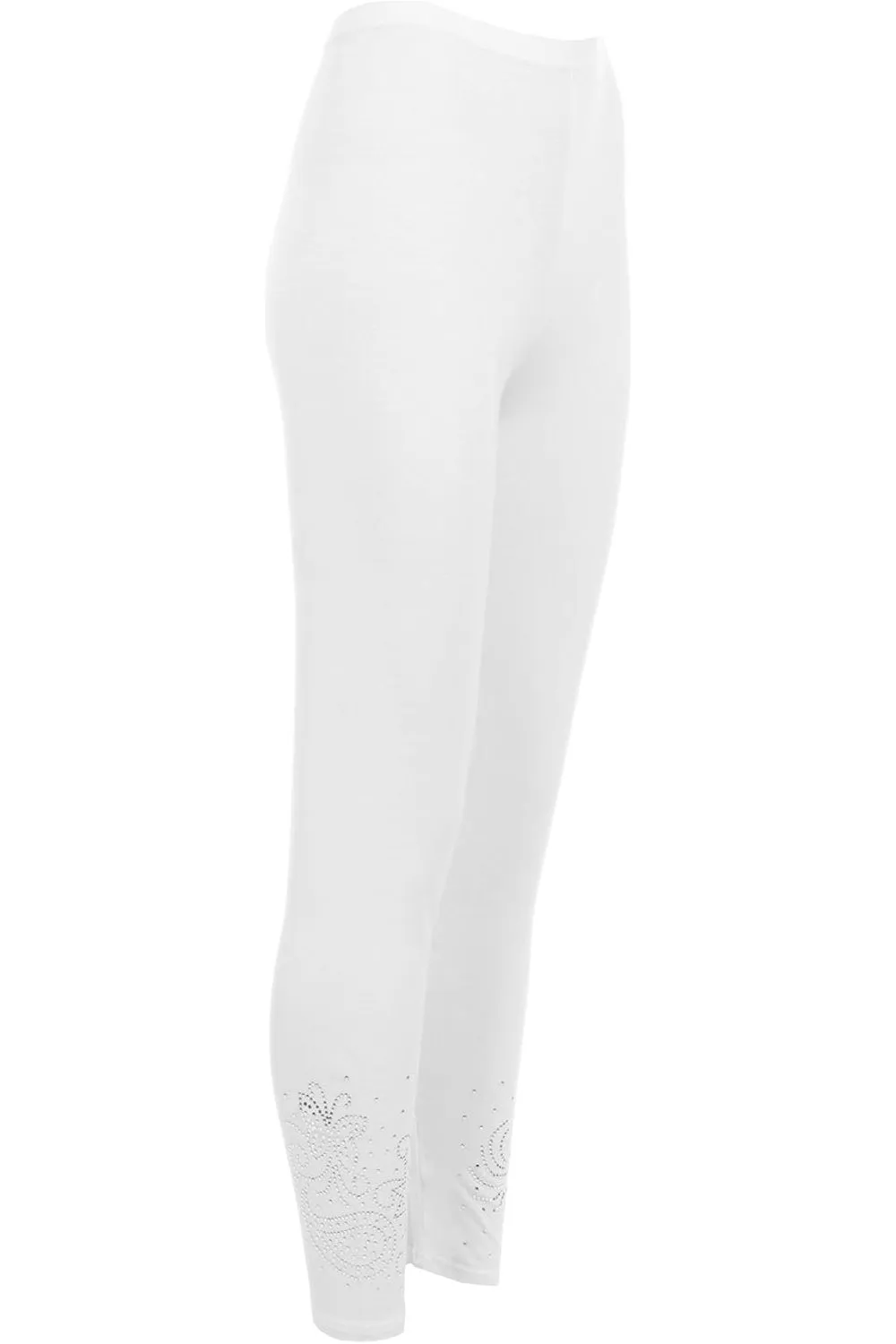 Plus Size Foil Printed Leggings