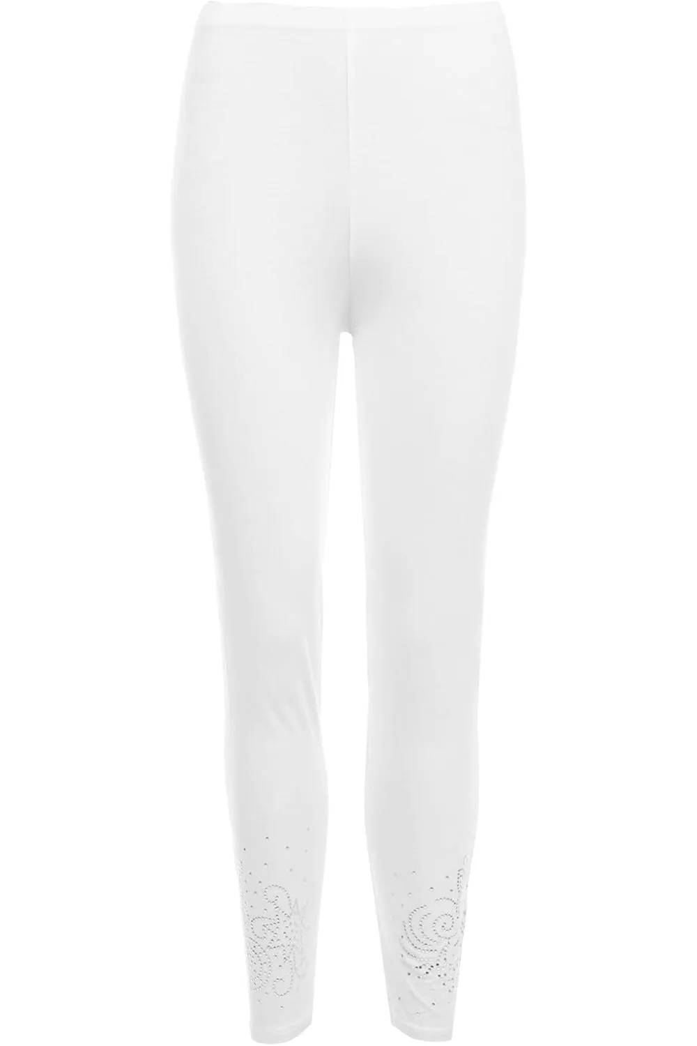 Plus Size Foil Printed Leggings