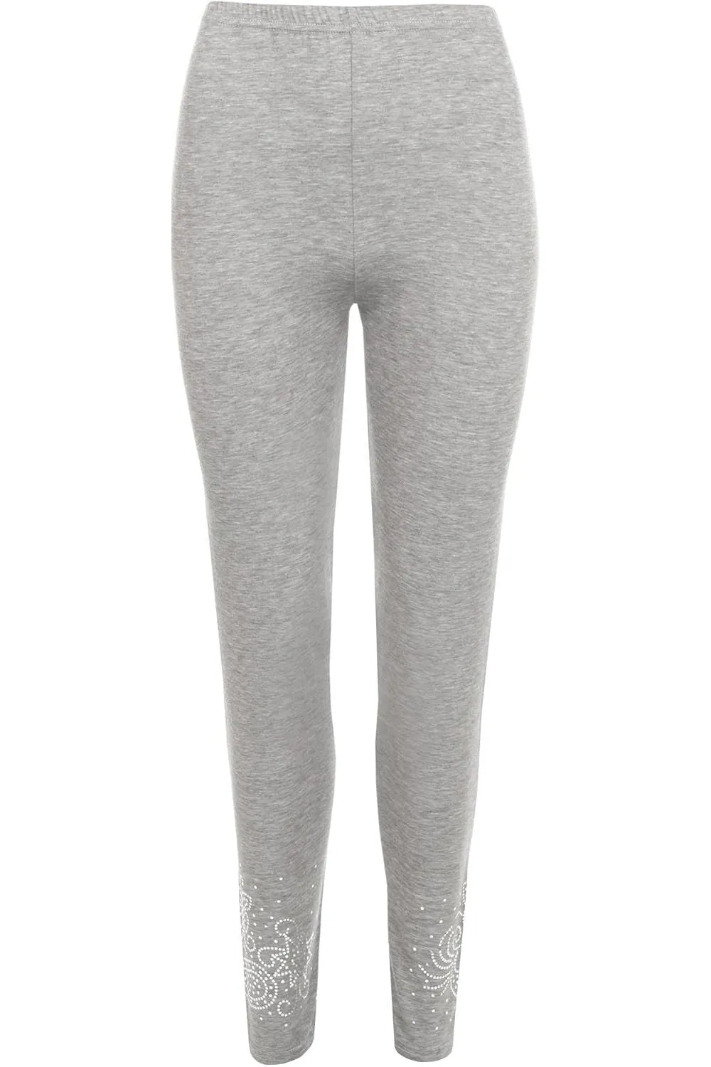 Plus Size Foil Printed Leggings