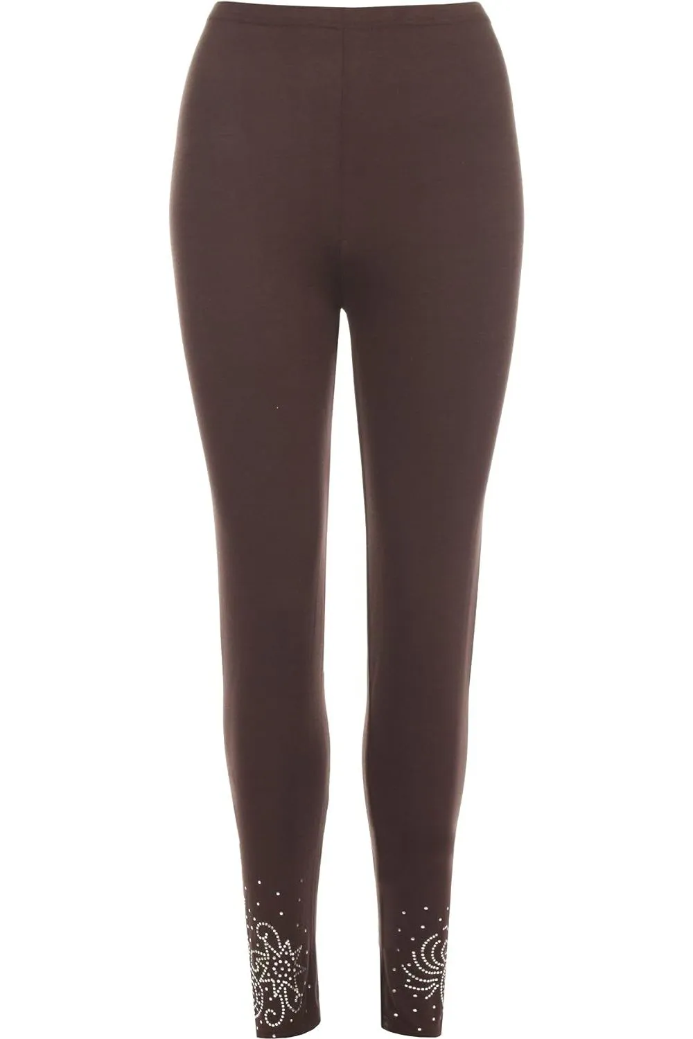 Plus Size Foil Printed Leggings