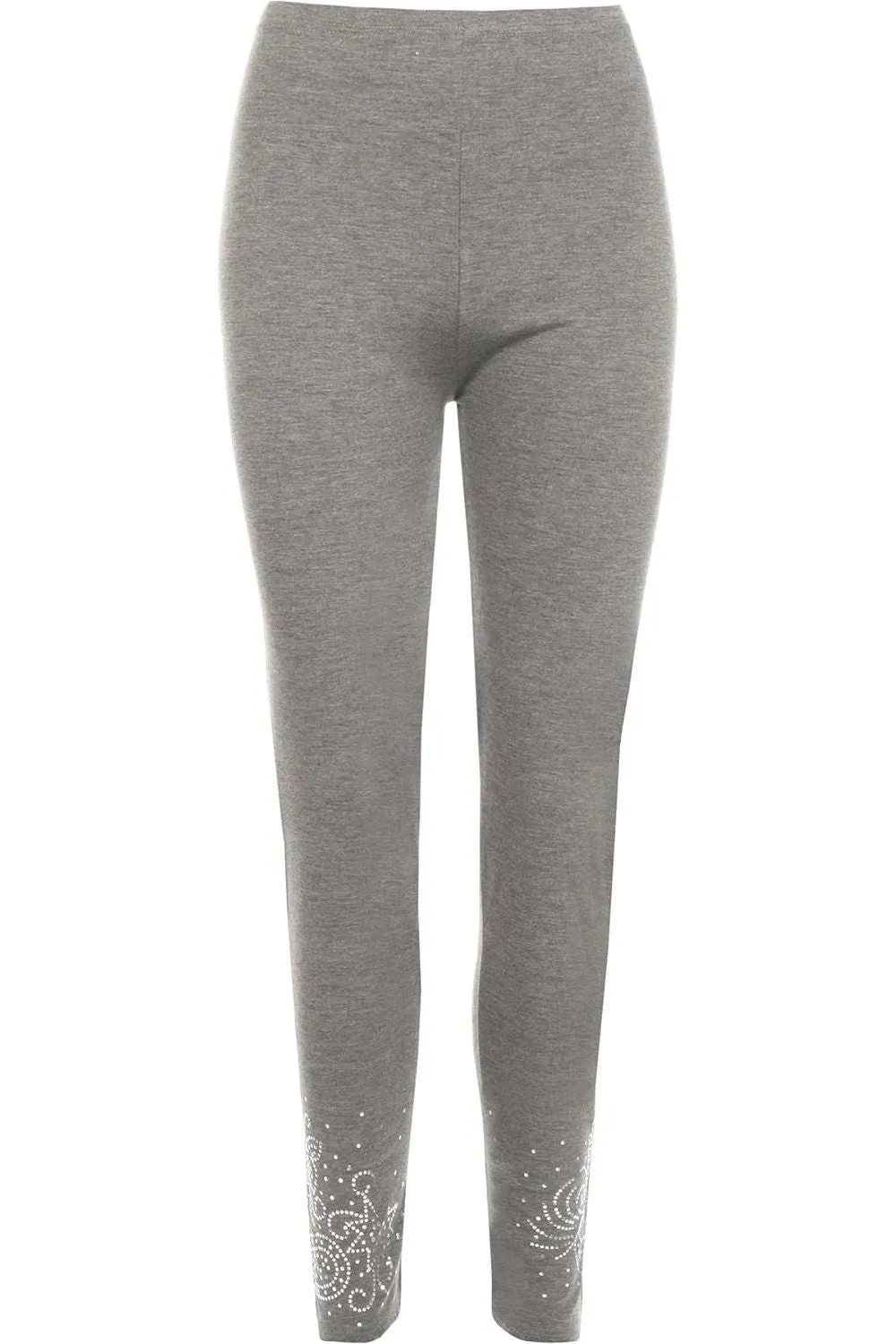 Plus Size Foil Printed Leggings