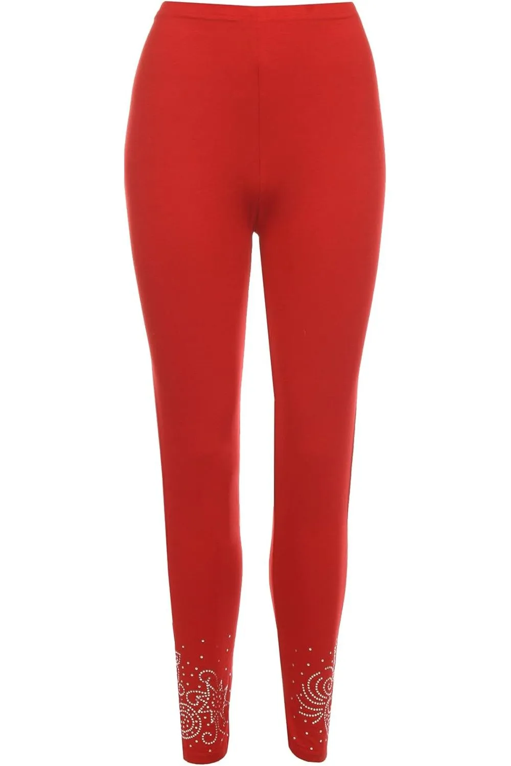 Plus Size Foil Printed Leggings