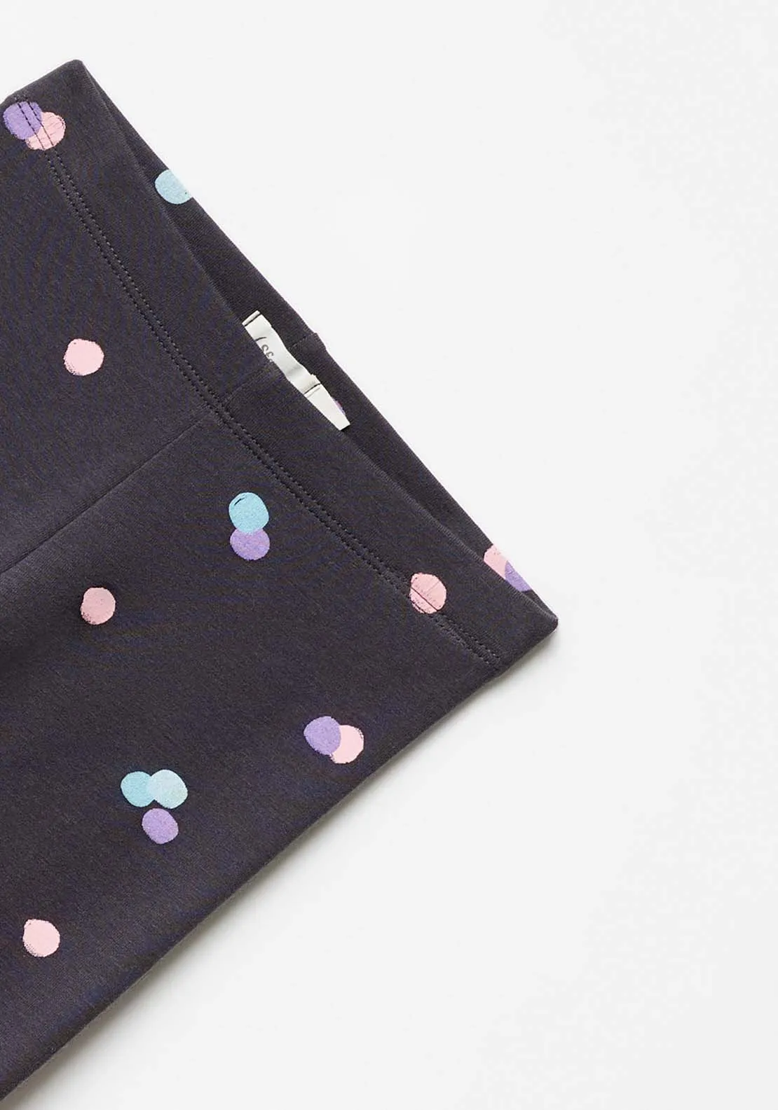Polka Dot  Leggings - Black