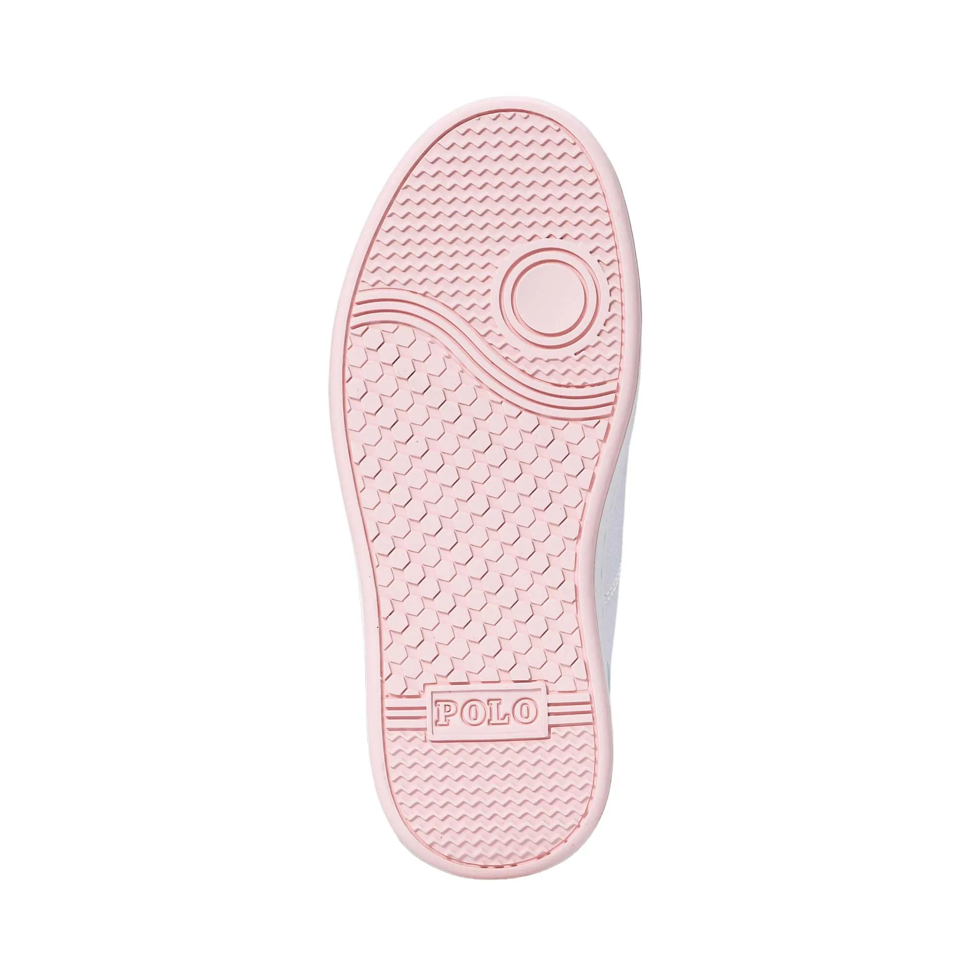 Polo Ralph Lauren Kids Girls White Pink Sneakers