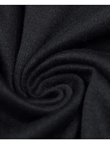 Poriff Men's Black Hooded Cardigan