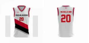 Portland Blazers Design Your Own Custom Basketball Singlet