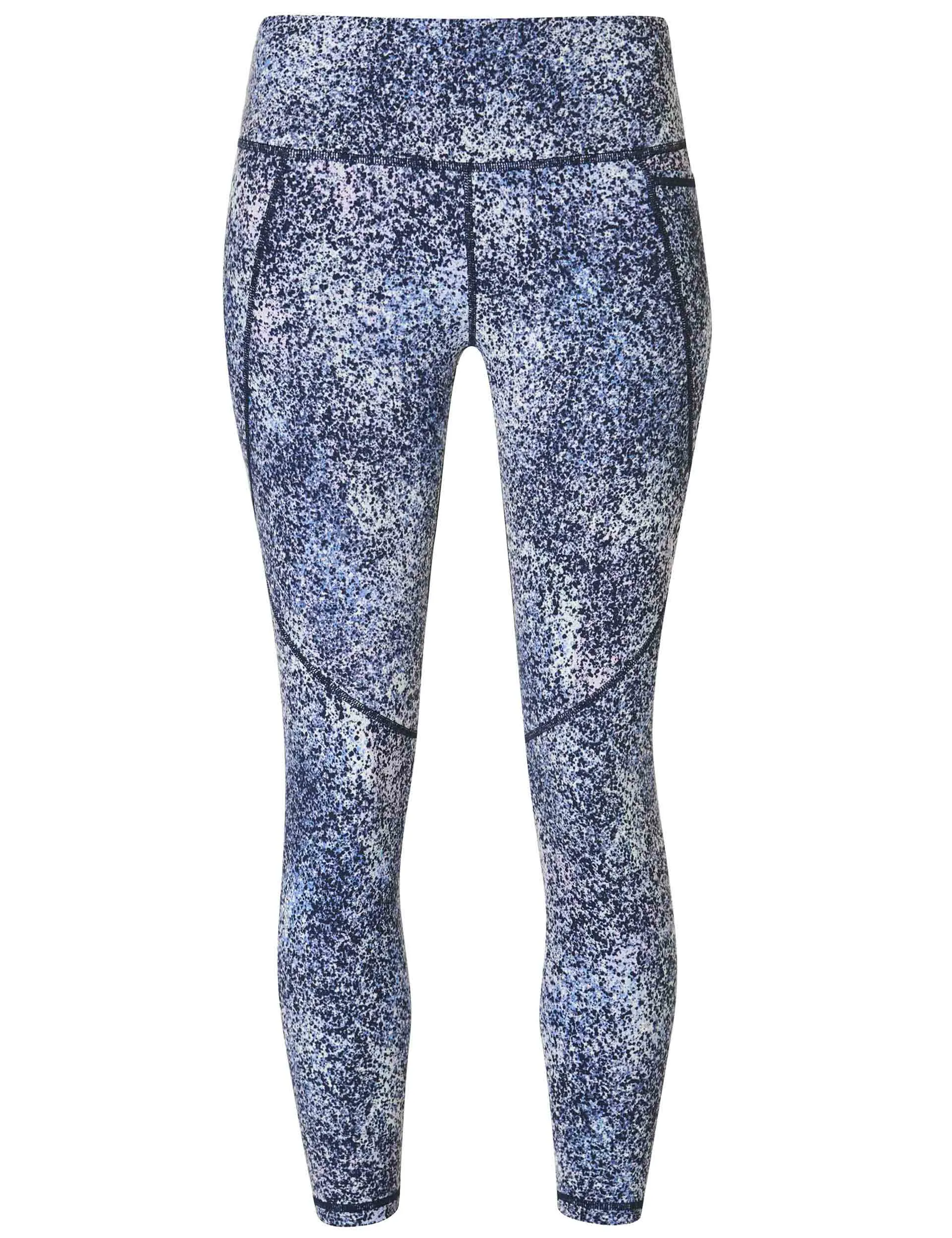 Power 7/8 Gym Leggings - Blue Speckle Print