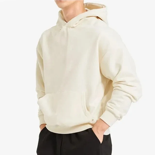 Premium Men's Cotton Hoodie: Autumn/Winter Casual Sweatshirt