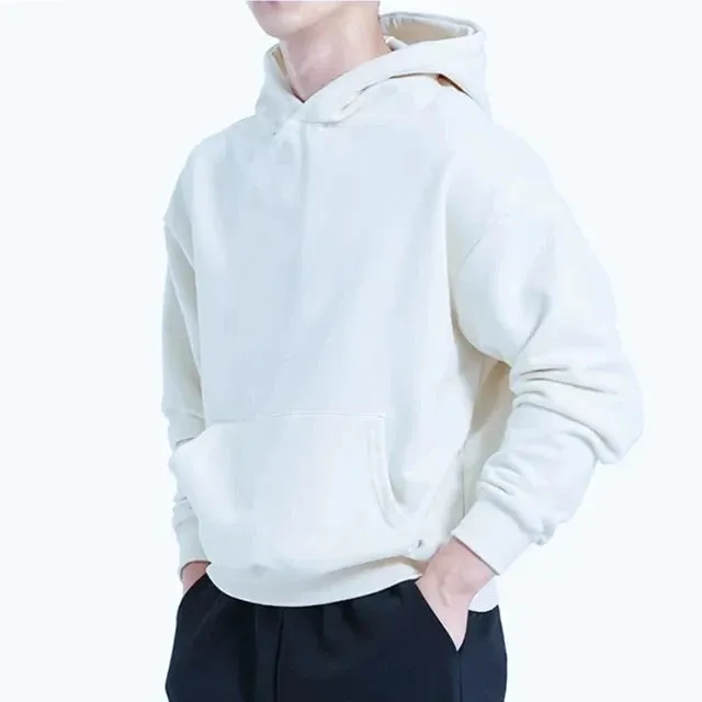 Premium Men's Cotton Hoodie: Autumn/Winter Casual Sweatshirt