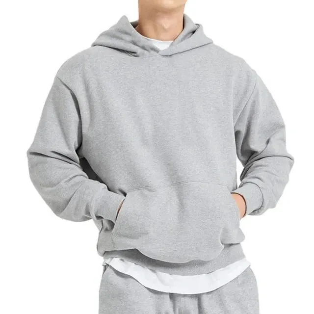 Premium Men's Cotton Hoodie: Autumn/Winter Casual Sweatshirt