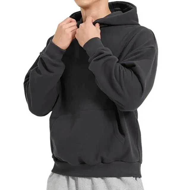 Premium Men's Cotton Hoodie: Autumn/Winter Casual Sweatshirt