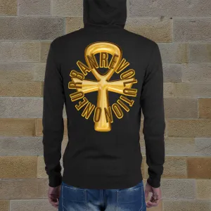 "MELANIN MAJESTY" Unisex Lightweight Zip Hoodie (Solar Theme)