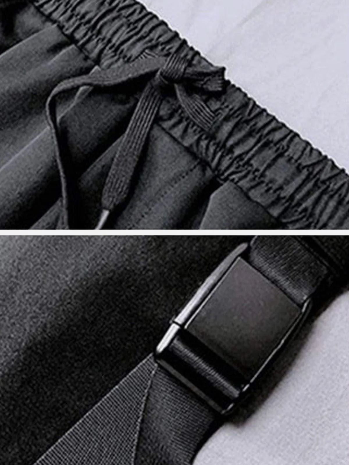 "Multi Pockets Ribbons" Pants