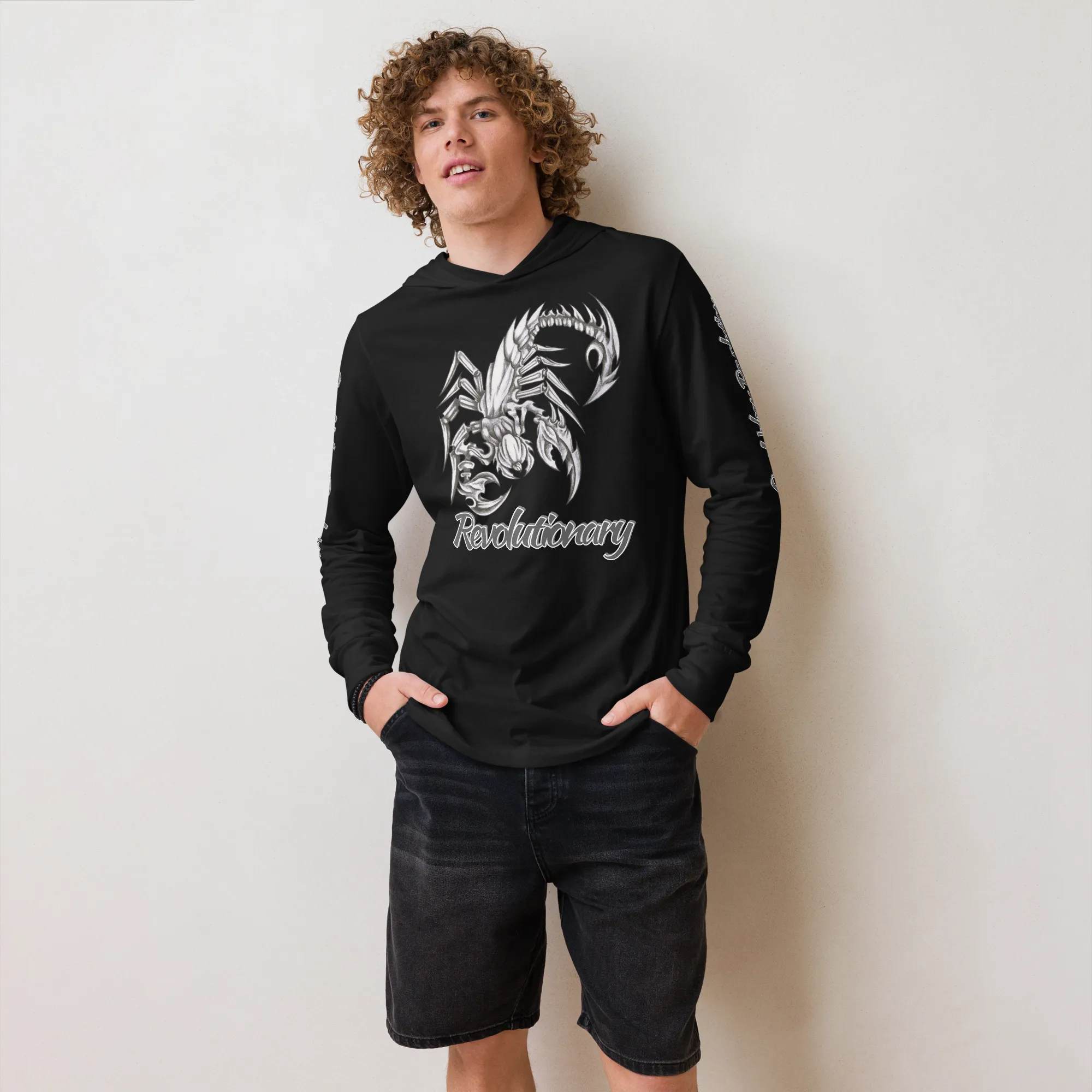 "SCORPION" Unisex Hooded Long-sleeve Tee