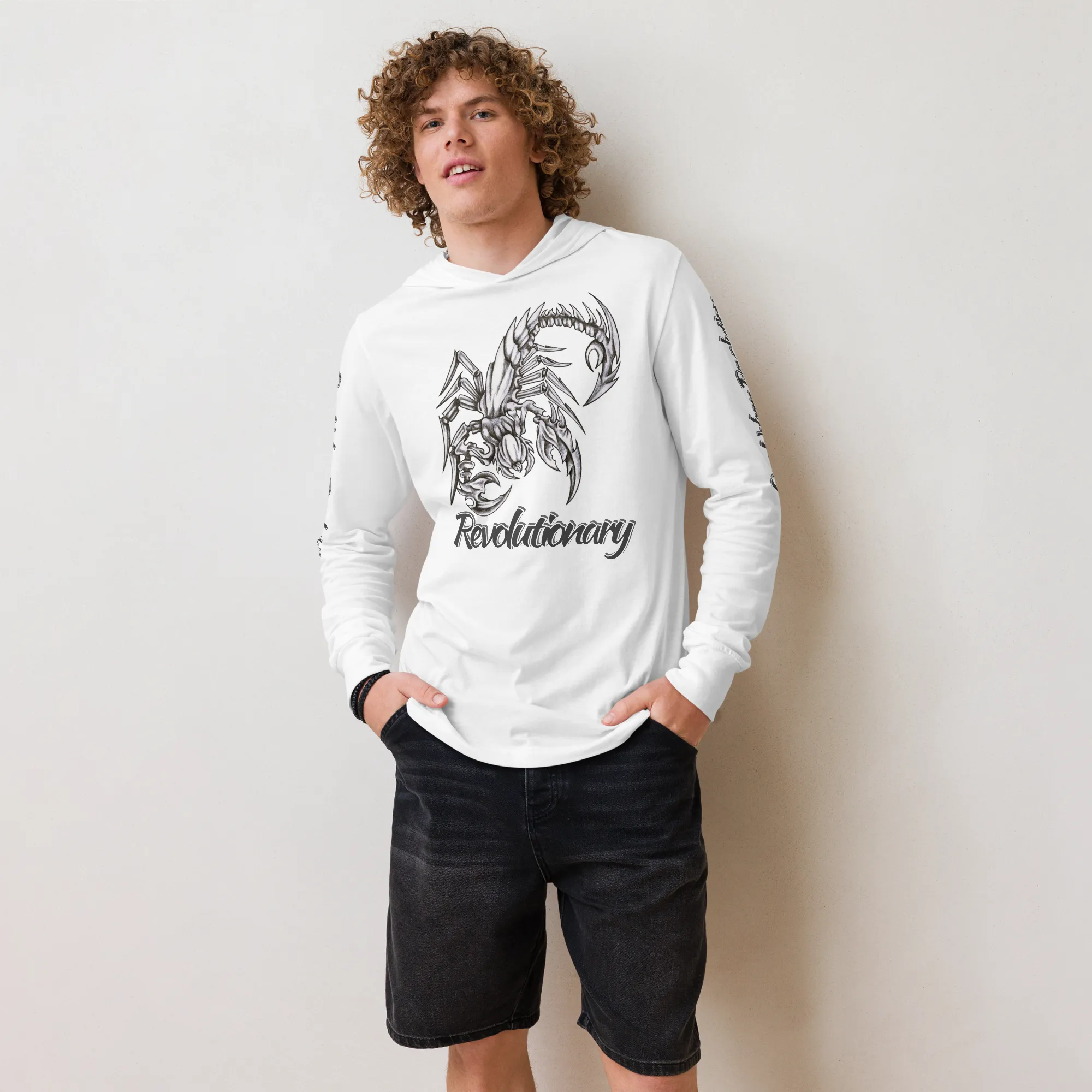 "SCORPION" Unisex Hooded Long-sleeve Tee