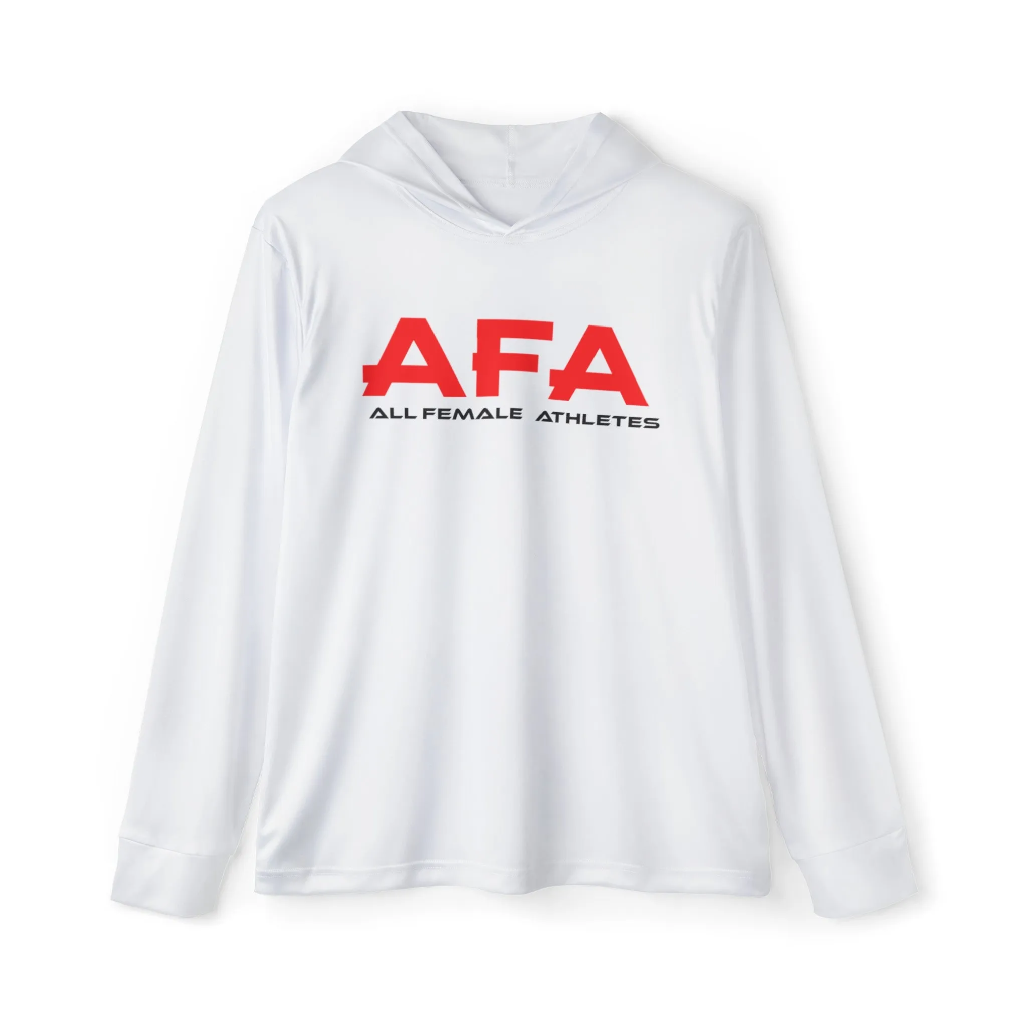 Red and Black All Female Athletes Men's Sports Warmup Hoodie