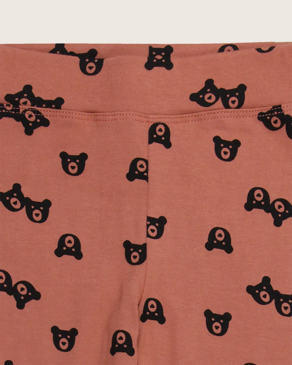 Red Bear Print Leggings