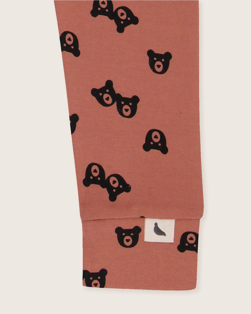 Red Bear Print Leggings
