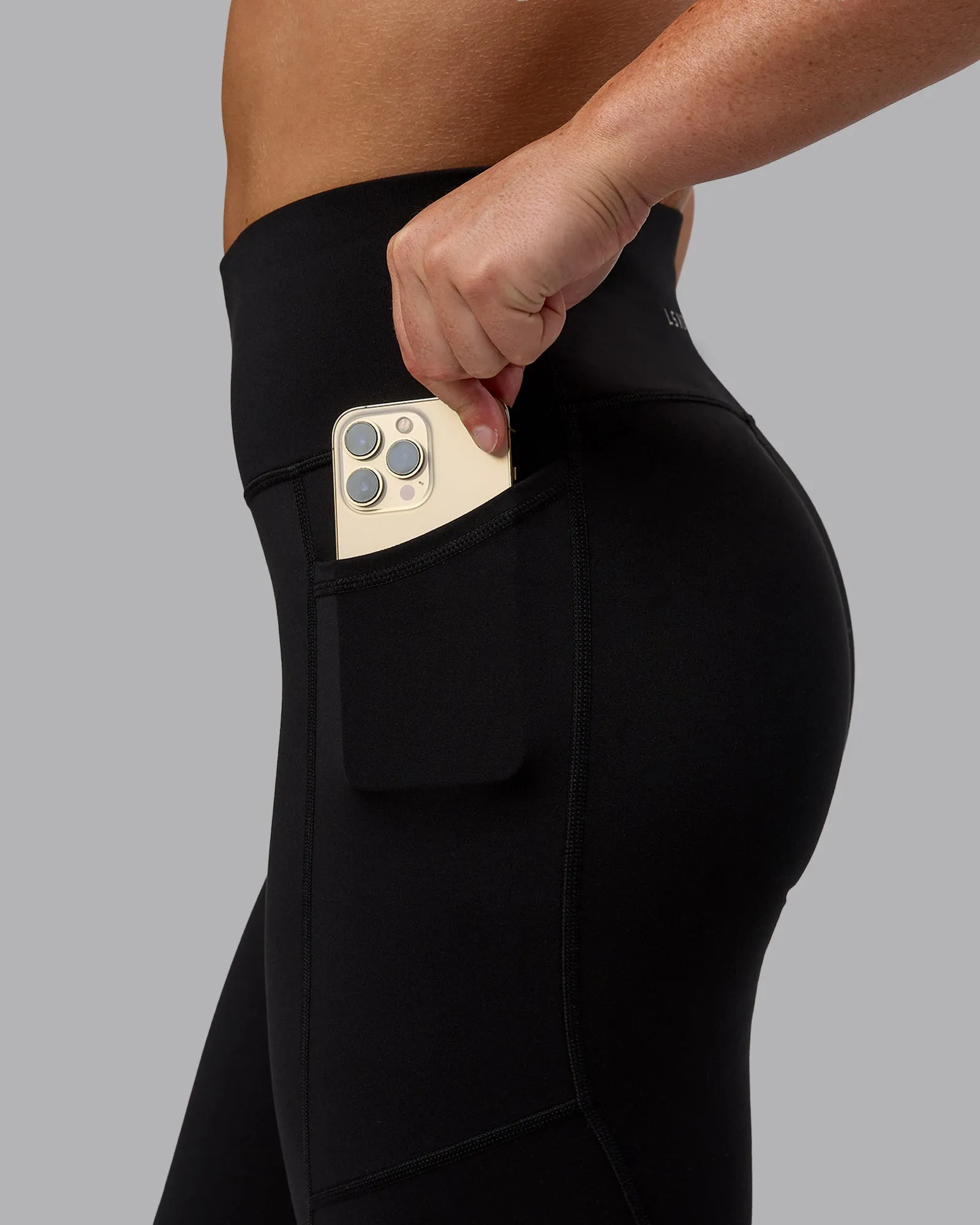 Rep 7/8 Length Tight - Black-Crimson