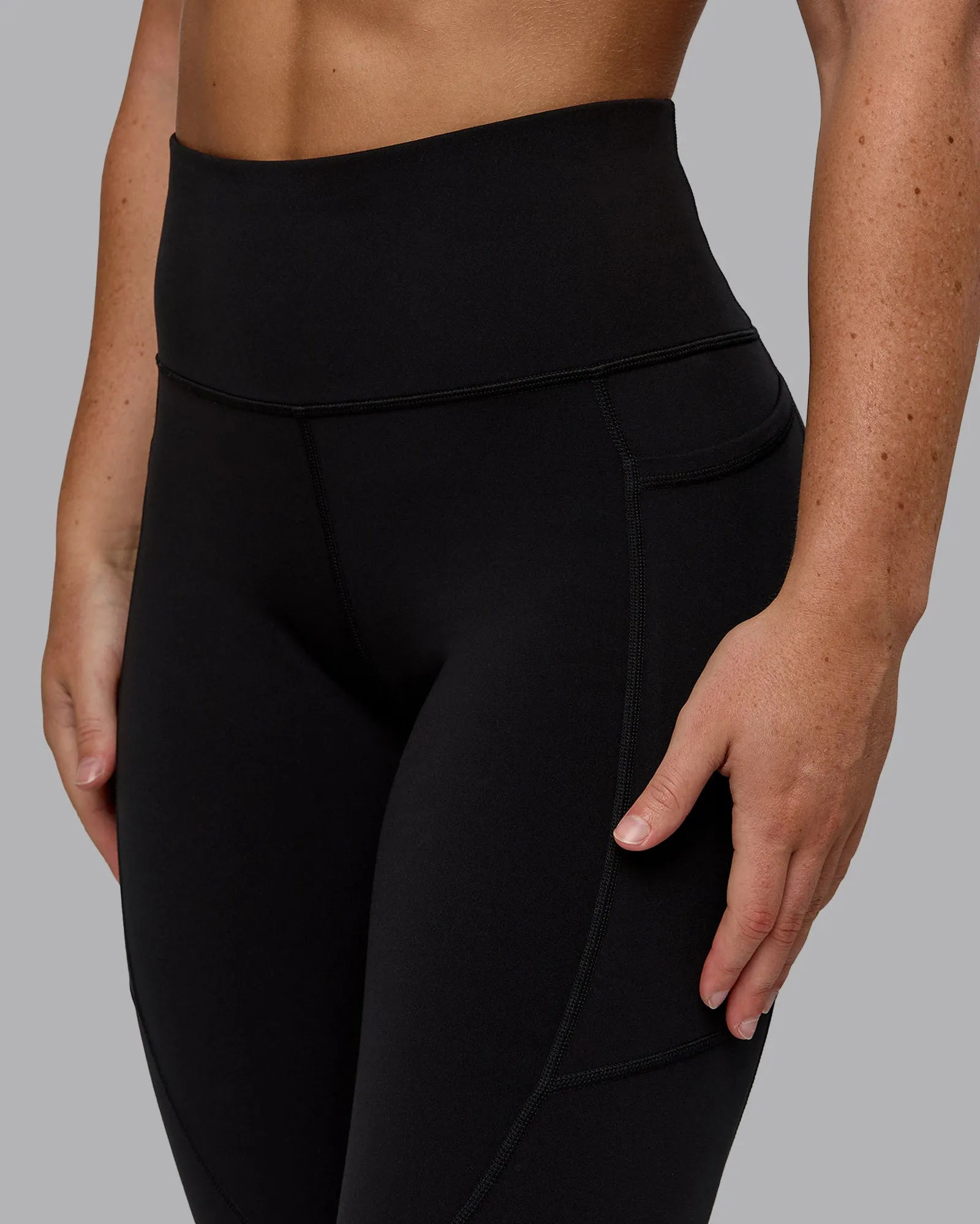 Rep 7/8 Length Tight - Black-Crimson