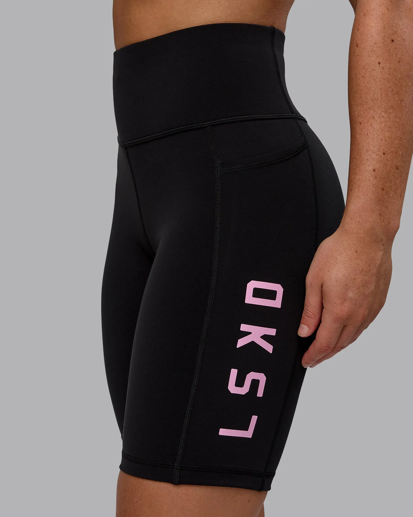 Rep Bike Short Tight - Black-Bubblegum