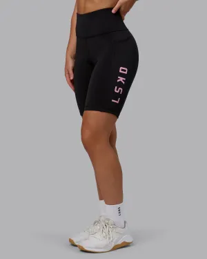 Rep Bike Short Tight - Black-Bubblegum