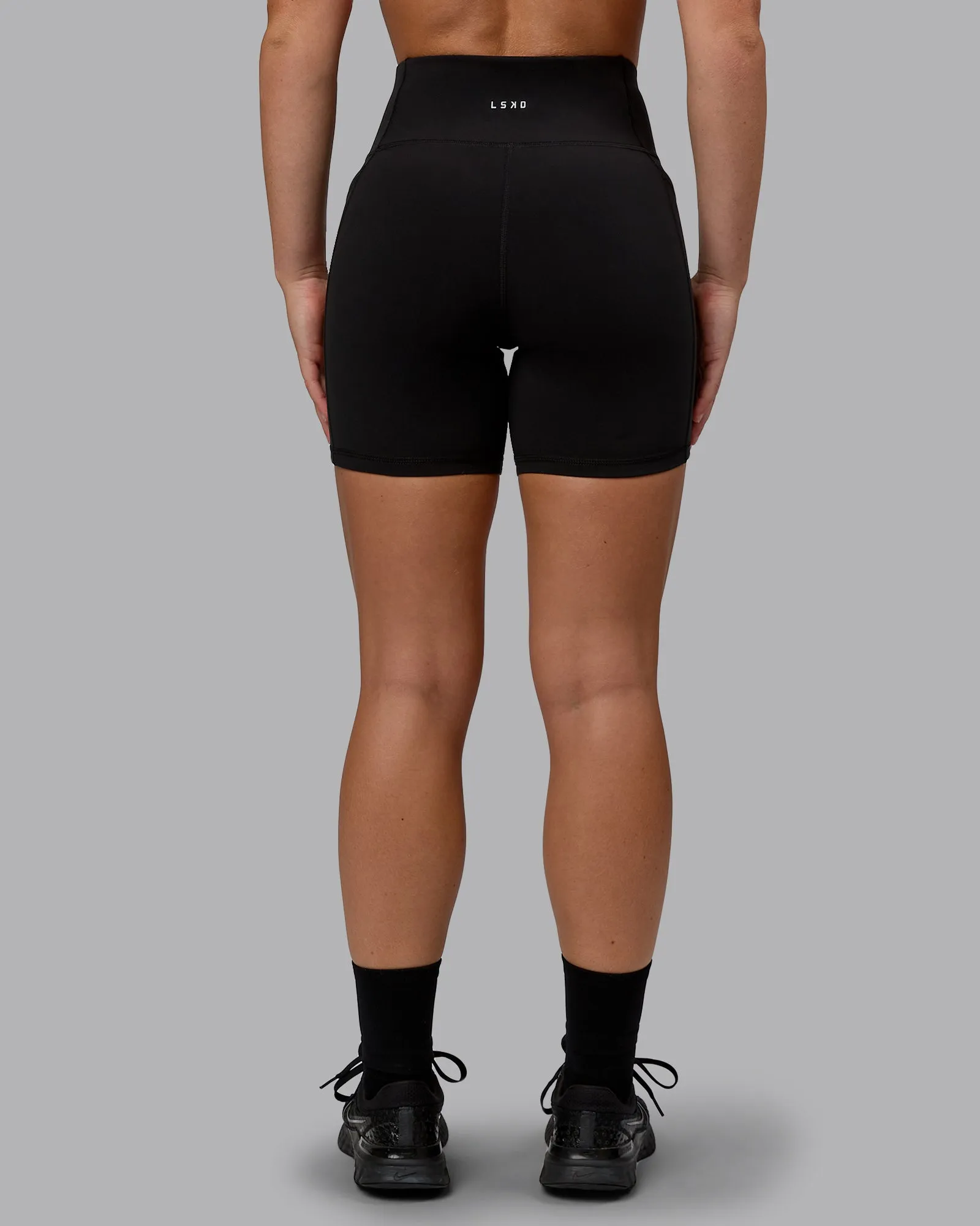 Rep Mid Short Tight - Black-Crimson