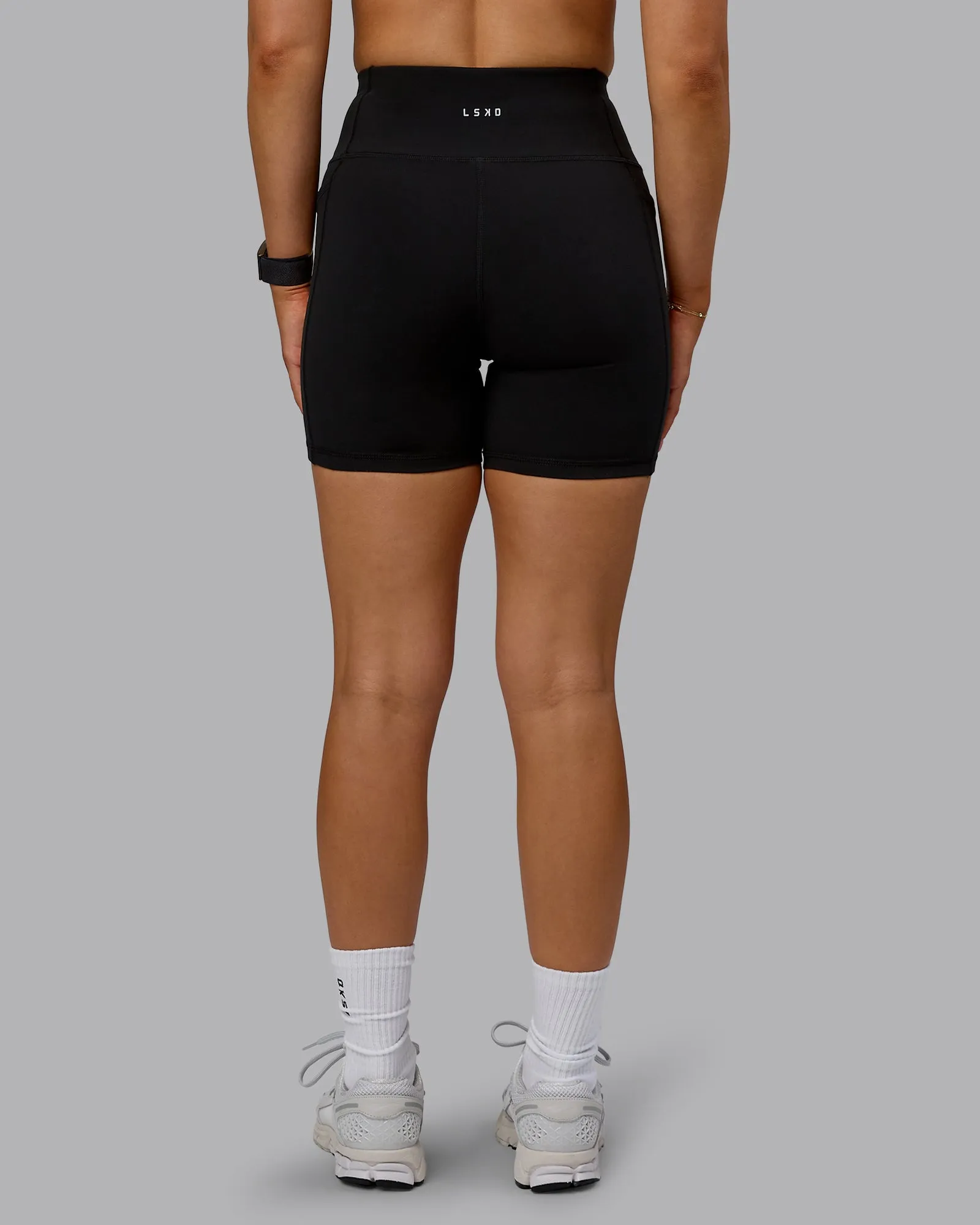 Rep Mid Short Tight - Black-Lemon