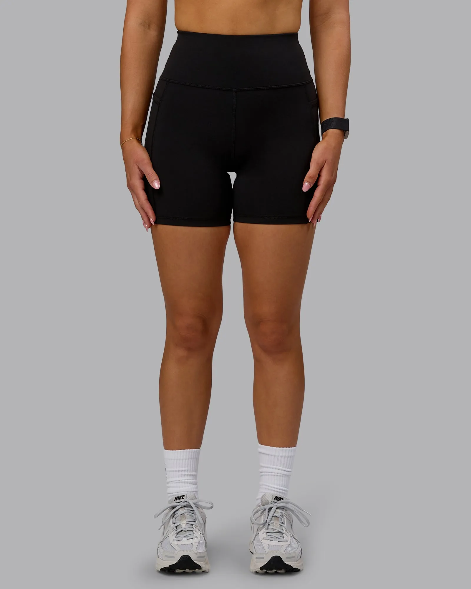 Rep Mid Short Tight - Black-Lemon