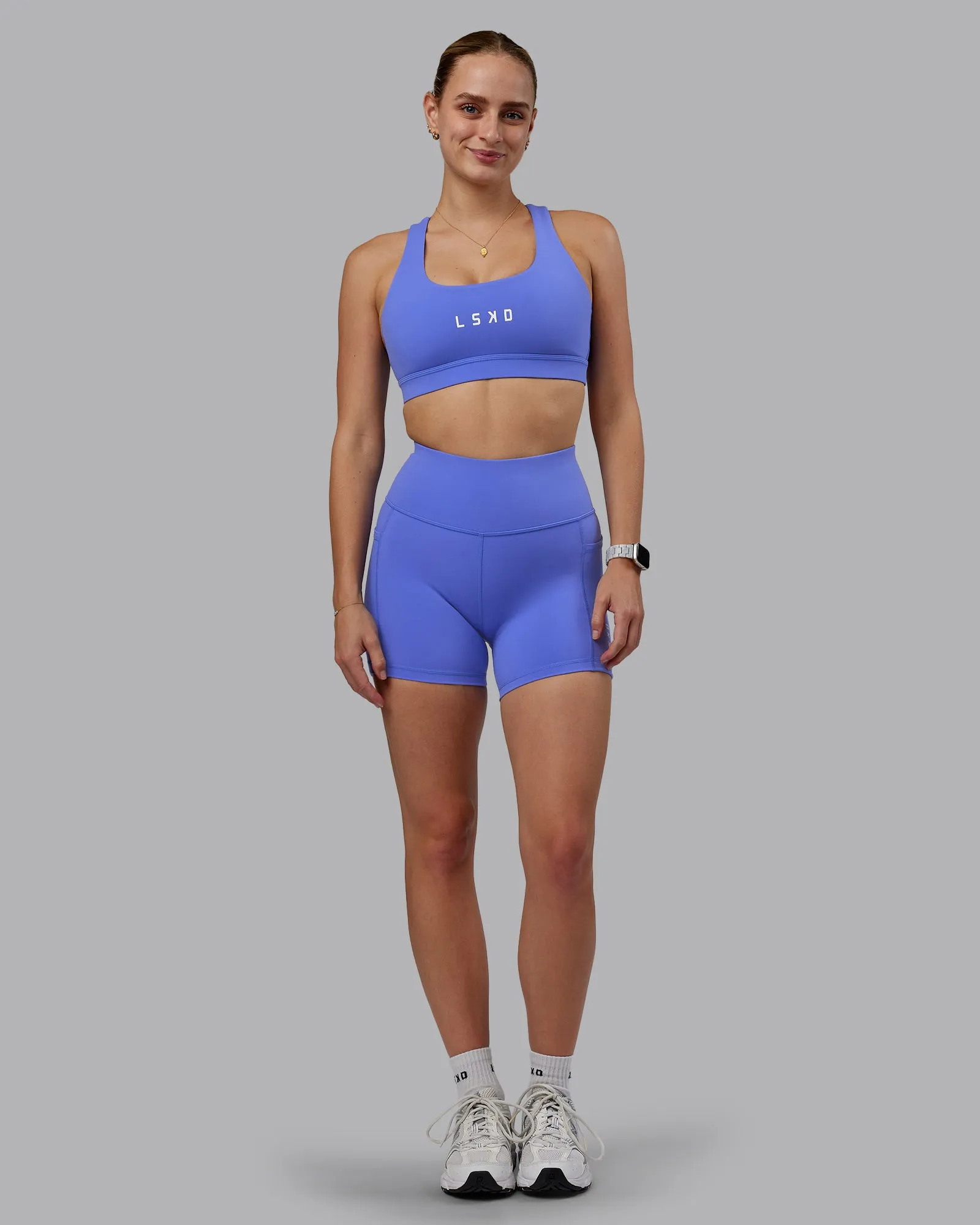 Rep X-Short Tight - Baja Blue-White