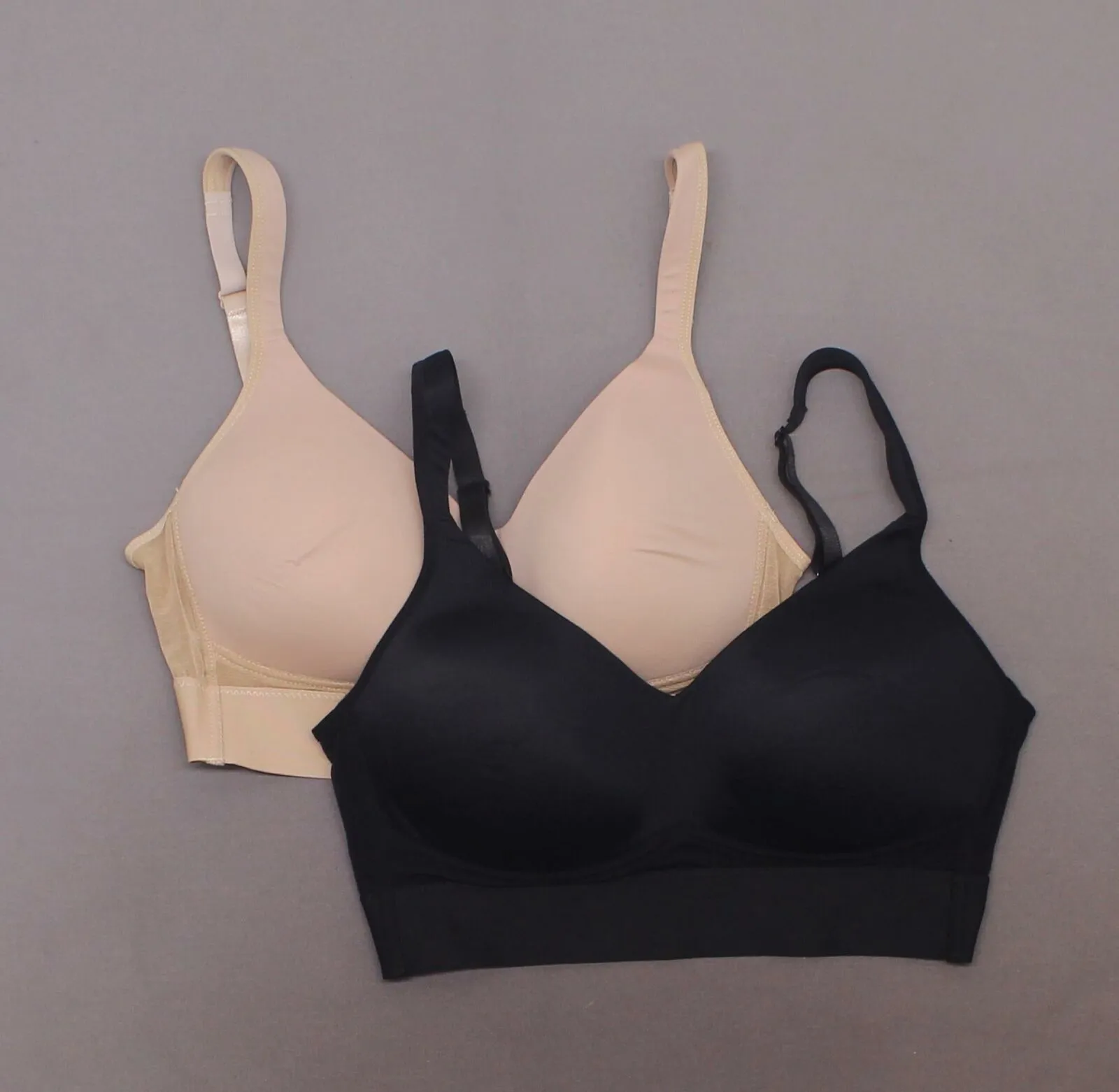 Rhonda Shear 2 Pack Molded Cup Bras With Mesh Back Detail