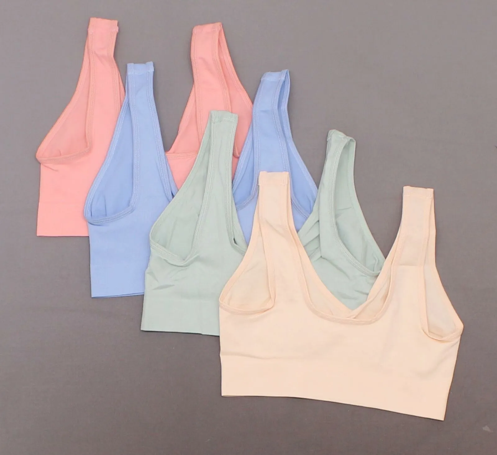 Rhonda Shear 4 Pack Seamless Ahh Bras Sorbet Medium