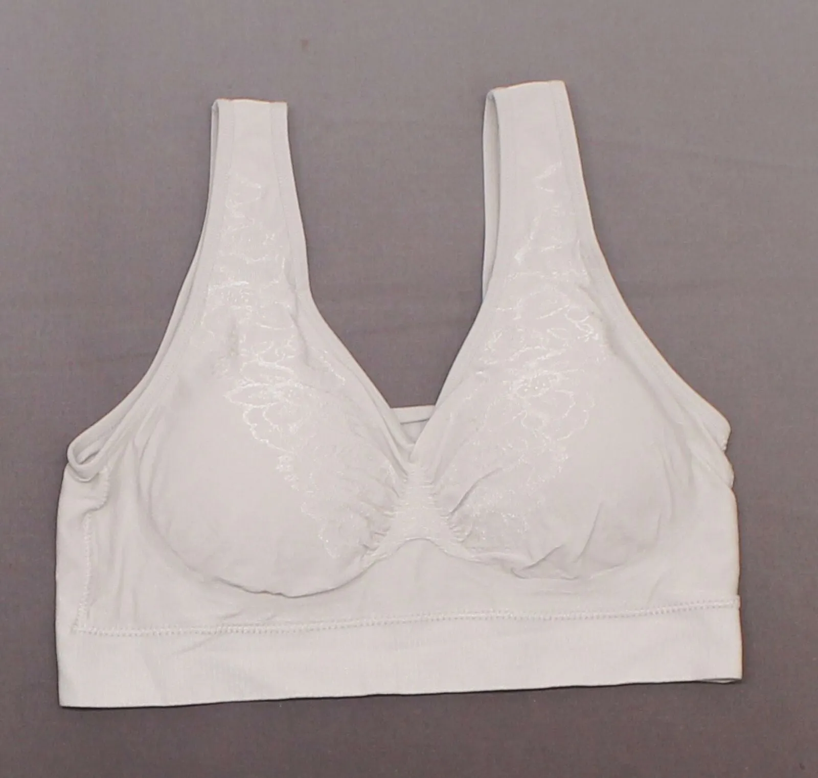 Rhonda Shear Plus Size Jacquard Ahh Bras With Removable Pads